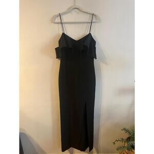 Likely Black Spaghetti Straps Evening Dress Size 4